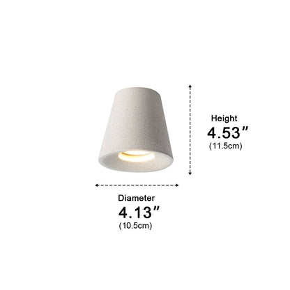 Lavisa - Modern Minimalist Cone Concrete LED Ceiling Light