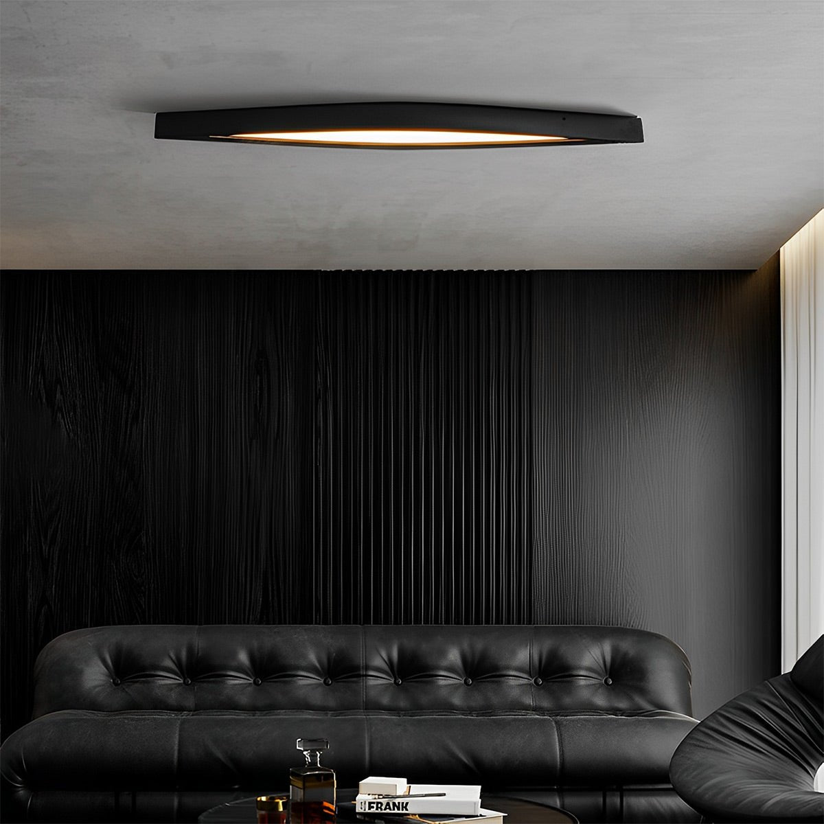 Lavisa - Modern Diamond Wood LED Strip Ceiling Light
