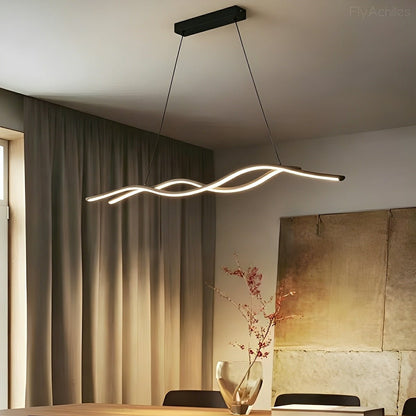 Lavisa - Dimmable Modern Minimalist Double Wave LED Pendant Light