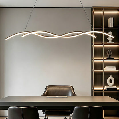 Lavisa - Modern Minimalist Double Wave LED Pendant Light