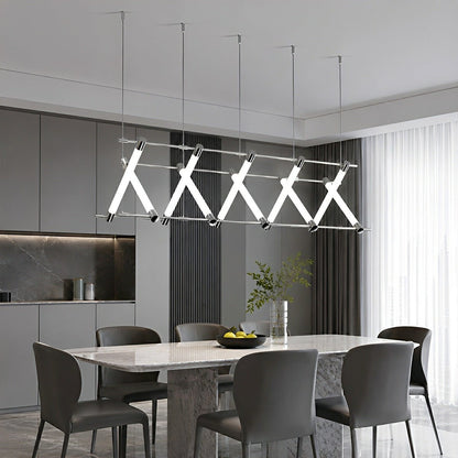 Lavisa - Modern Minimalist Fishbone Light Combination Bar Chandelier