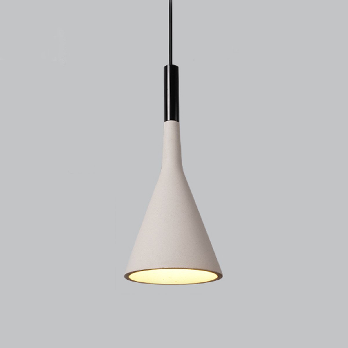 Lavisa - Modern Minimalist LED Pendant Light Bell-Shaped Cement Hanging Lamp