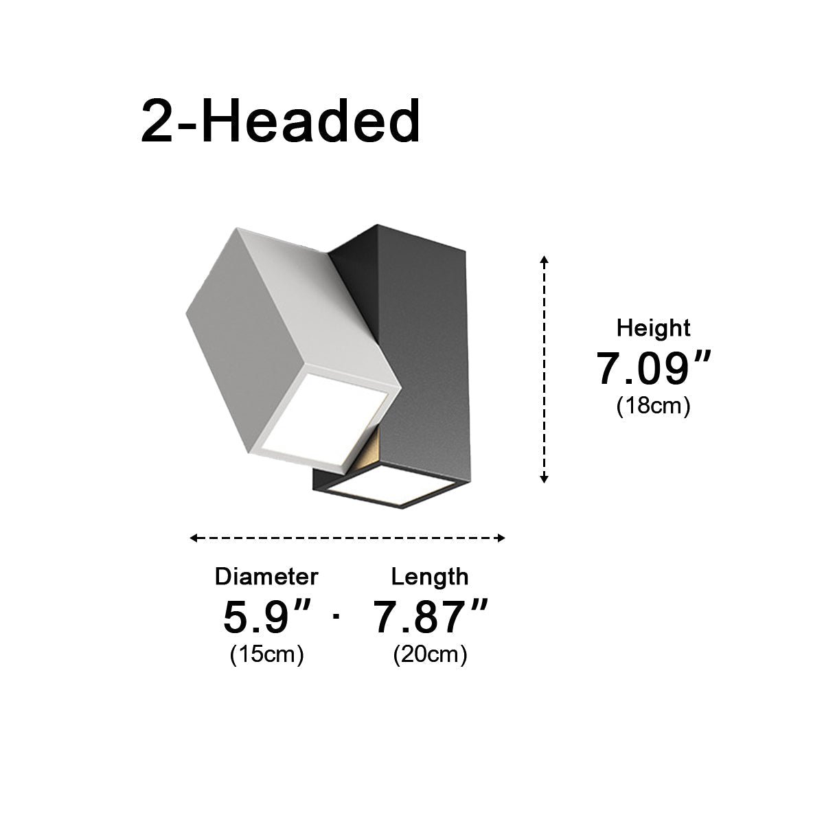Lavisa - Geometric Cylinder LED Ceiling Light