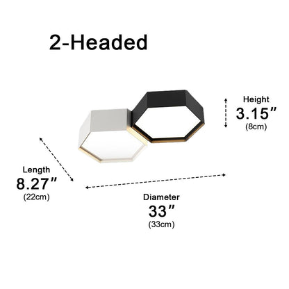 Lavisa - Geometric Cylinder LED Ceiling Light