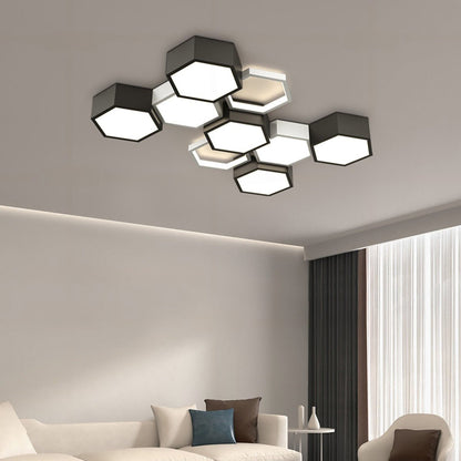 Lavisa - Geometric Hexagon LED Ceiling Light Modern Indoor Fixture