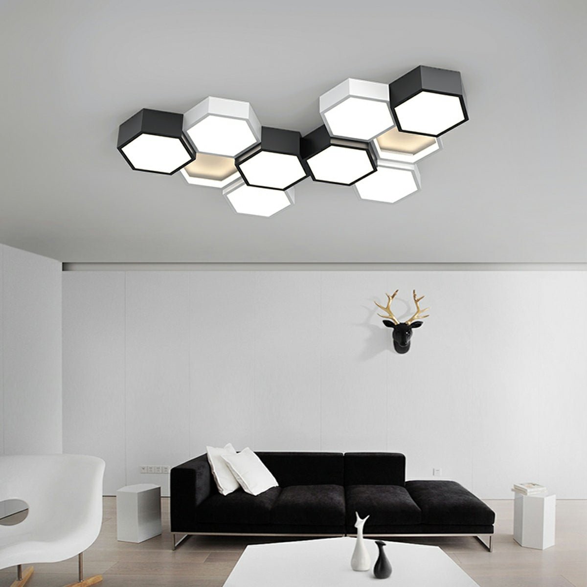 Lavisa - Geometric Hexagon LED Ceiling Light Modern Indoor Fixture