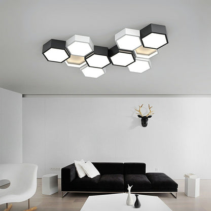 Lavisa - Geometric Hexagon LED Ceiling Light Modern Indoor Fixture