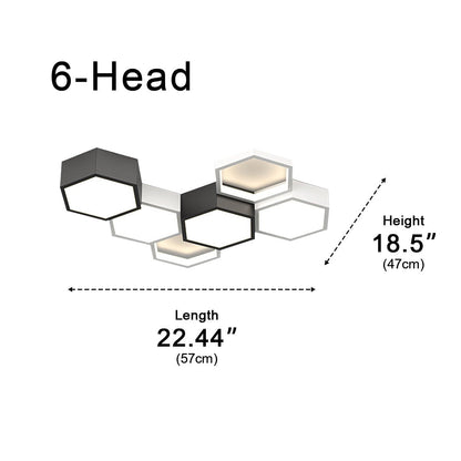 Lavisa - Geometric Hexagon LED Ceiling Light Modern Indoor Fixture