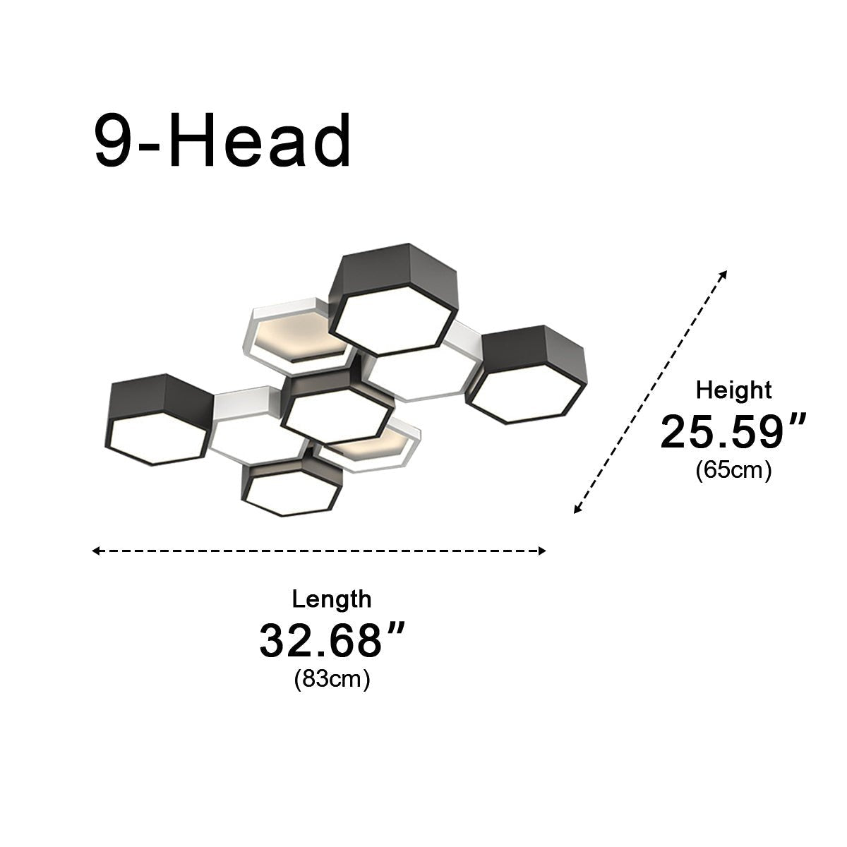 Lavisa - Geometric Hexagon LED Ceiling Light Modern Indoor Fixture