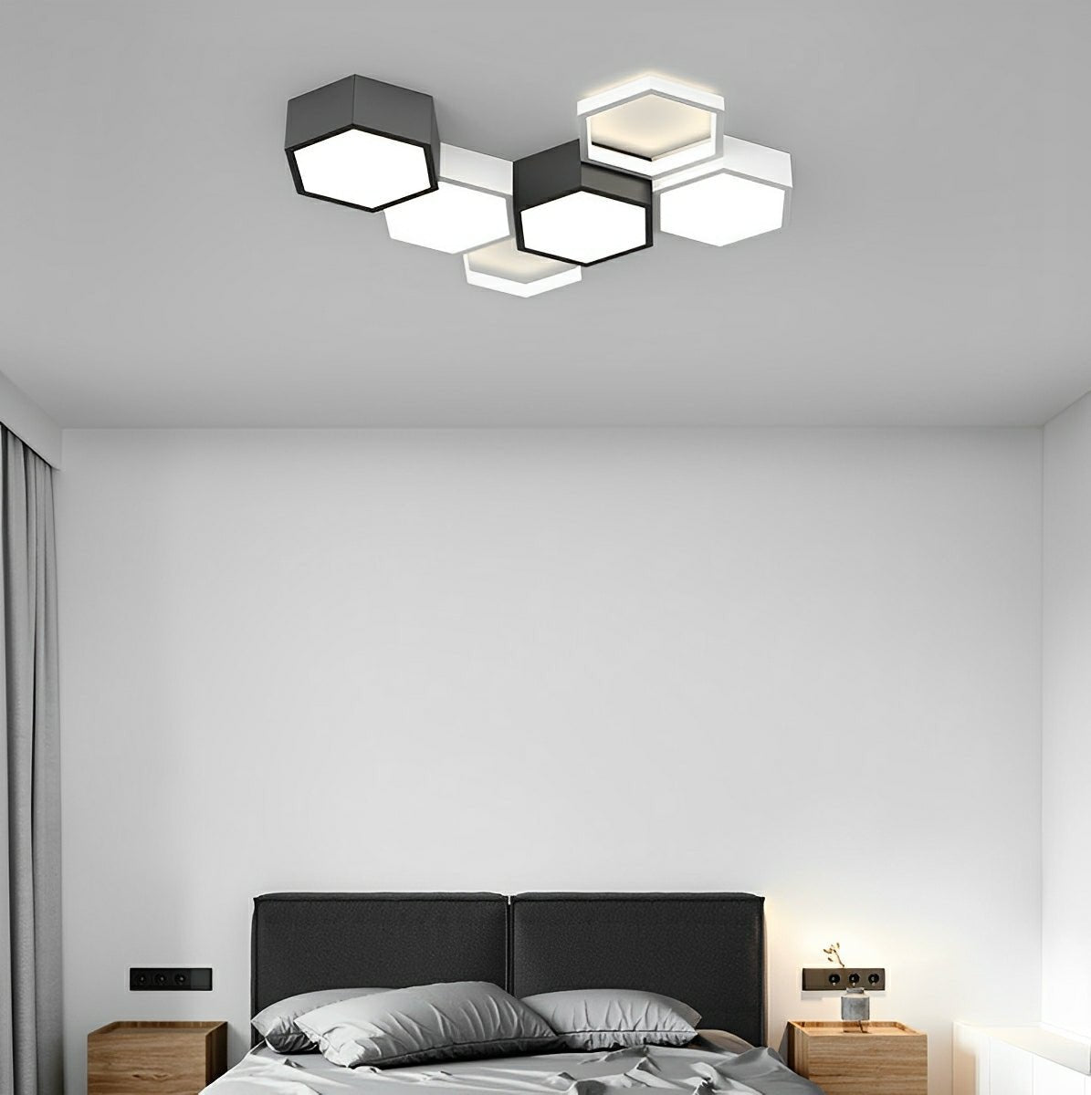 Lavisa - Geometric Hexagon LED Ceiling Light Modern Indoor Fixture
