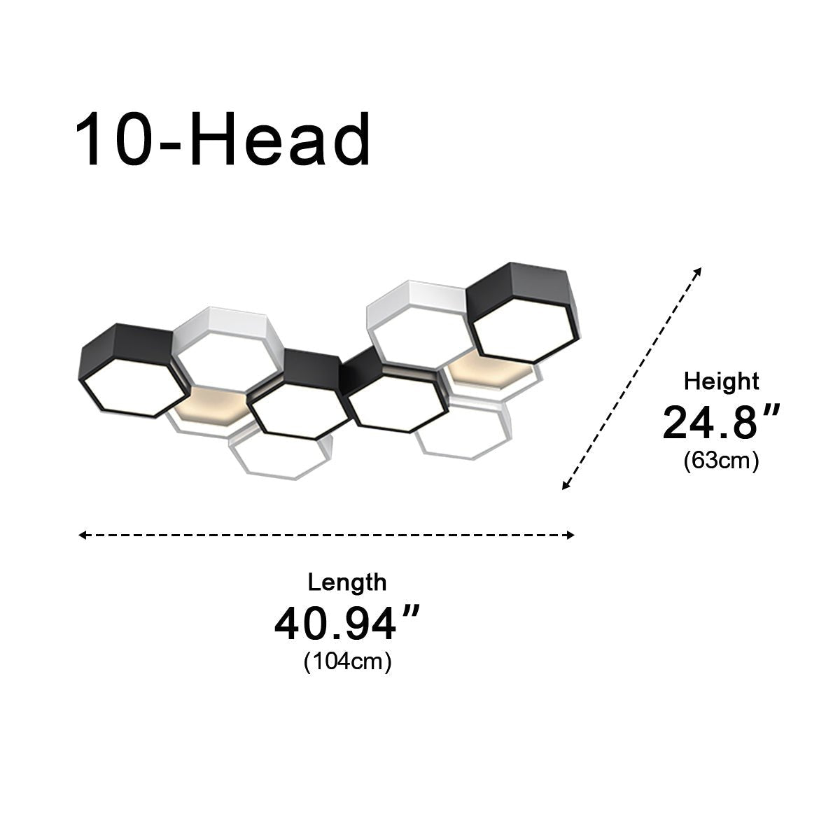 Lavisa - Geometric Hexagon LED Ceiling Light Modern Indoor Fixture