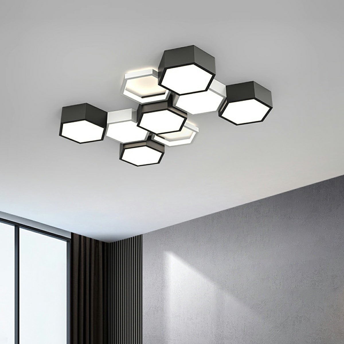Lavisa - Geometric Hexagon LED Ceiling Light Modern Indoor Fixture