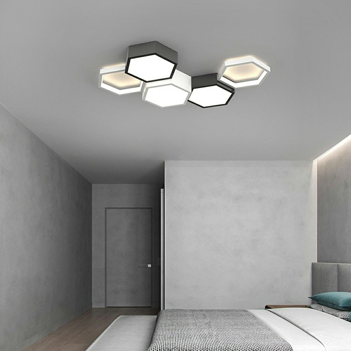 Lavisa - Geometric Hexagon LED Ceiling Light Modern Indoor Fixture