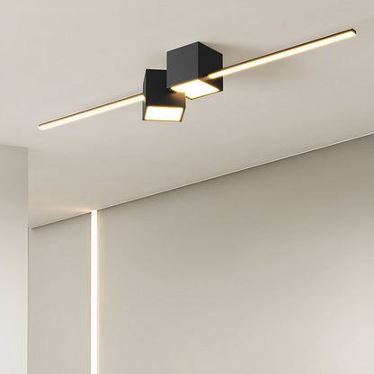 Lavisa - Modern Minimalist Geometric LED Long Strip Ceiling Light