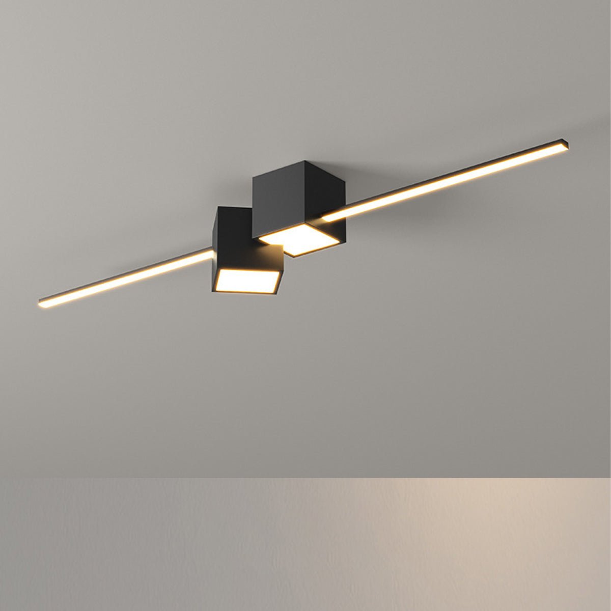 Lavisa - Modern Minimalist Geometric LED Long Strip Ceiling Light