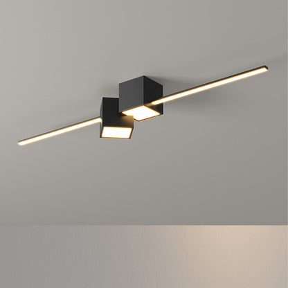 Lavisa - Modern Minimalist Geometric LED Long Strip Ceiling Light