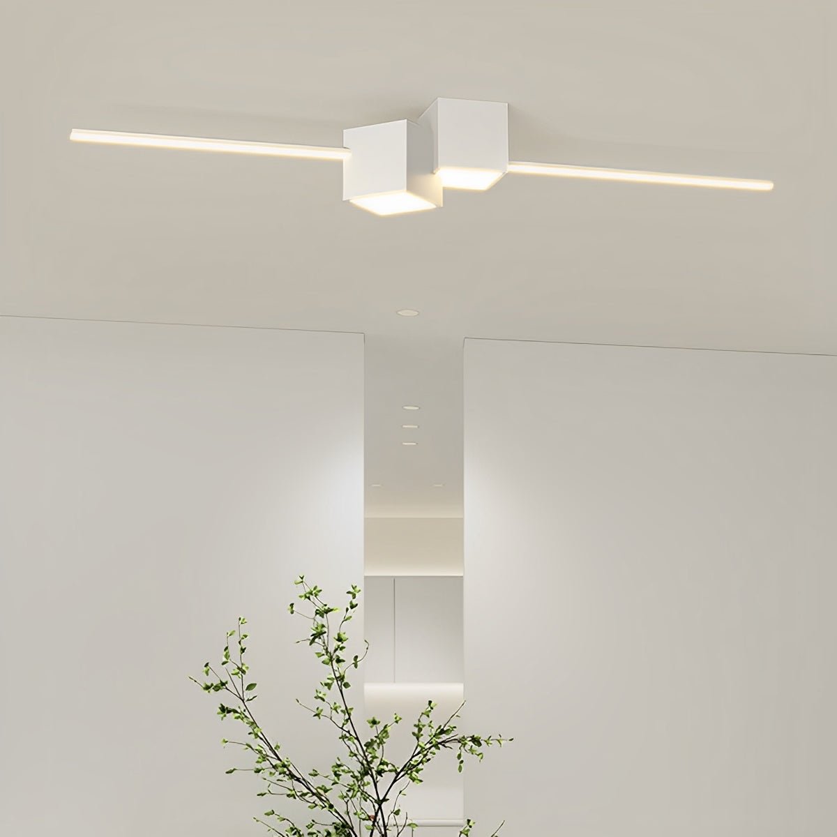 Lavisa - Modern Minimalist Geometric LED Long Strip Ceiling Light