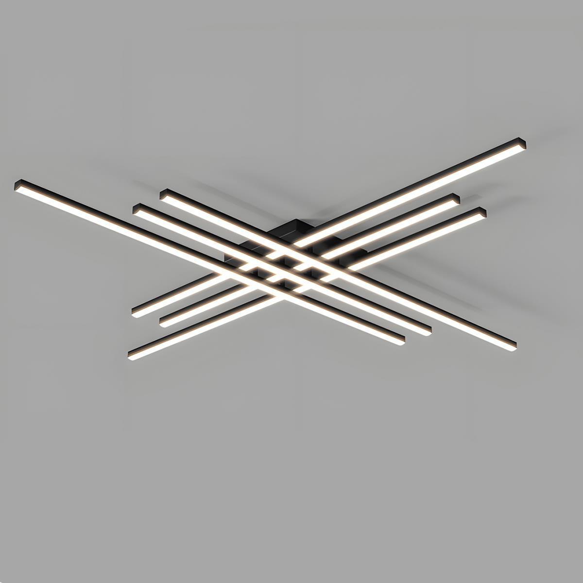 Lavisa - Modern Minimalist Geometric Long Strip LED Ceiling Light