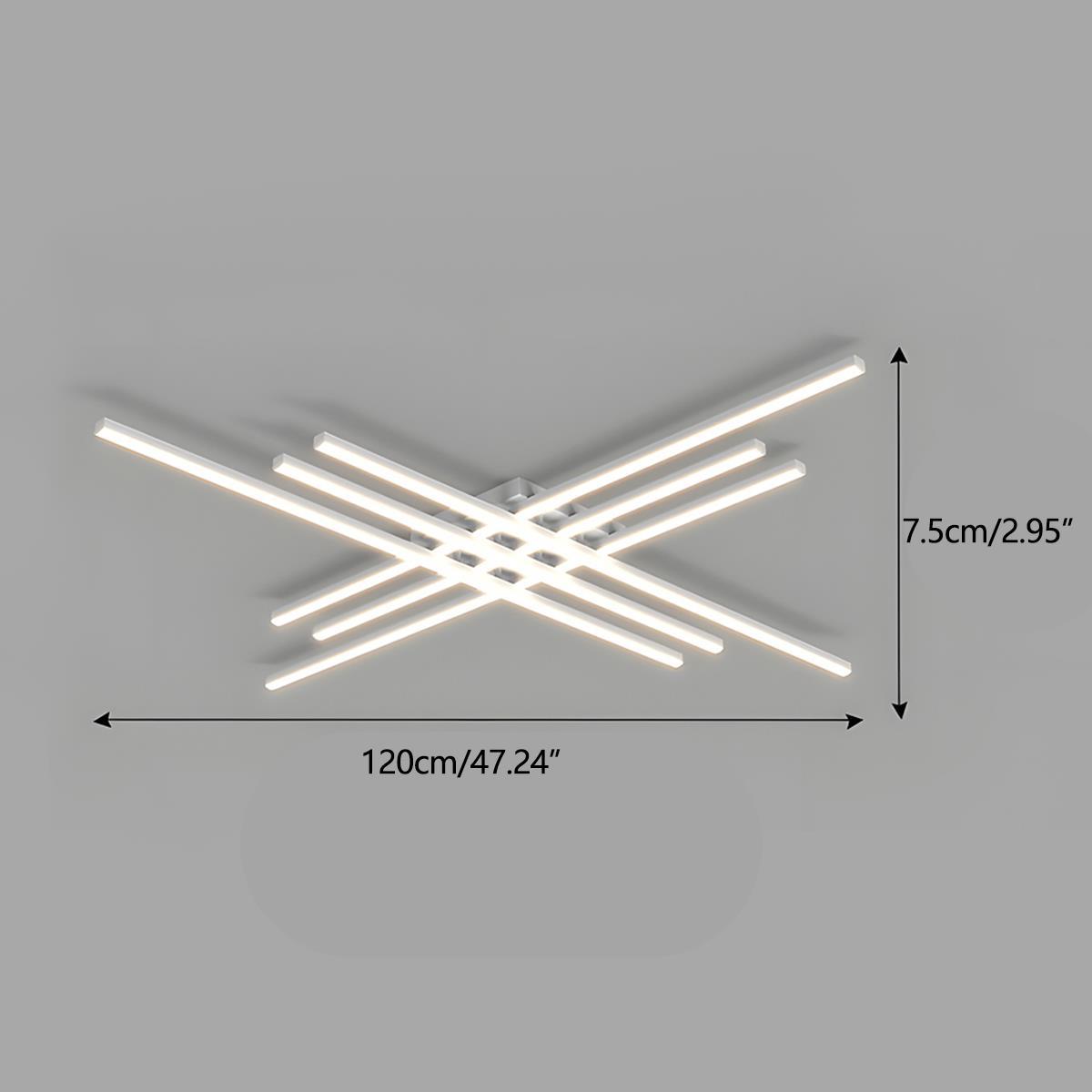 Lavisa - Modern Minimalist Geometric Long Strip LED Ceiling Light