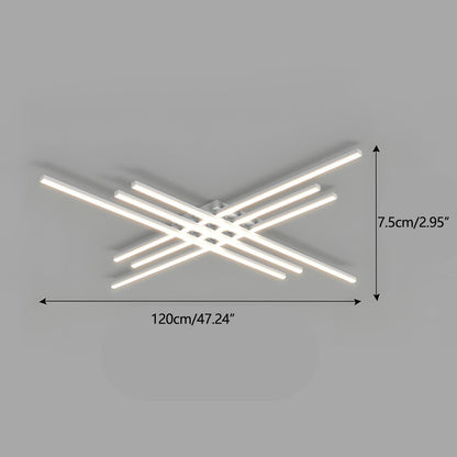 Lavisa - Modern Minimalist Geometric Long Strip LED Ceiling Light