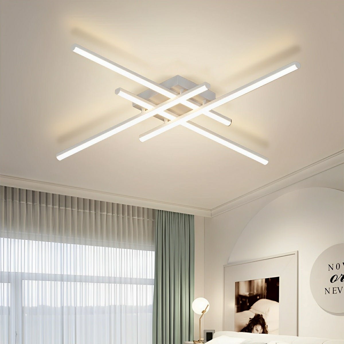 Lavisa - Modern Minimalist Geometric Long Strip LED Ceiling Light