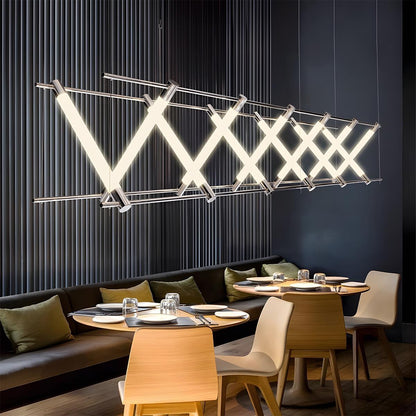 Lavisa - Modern Minimalist Fishbone Light Combination Bar Chandelier