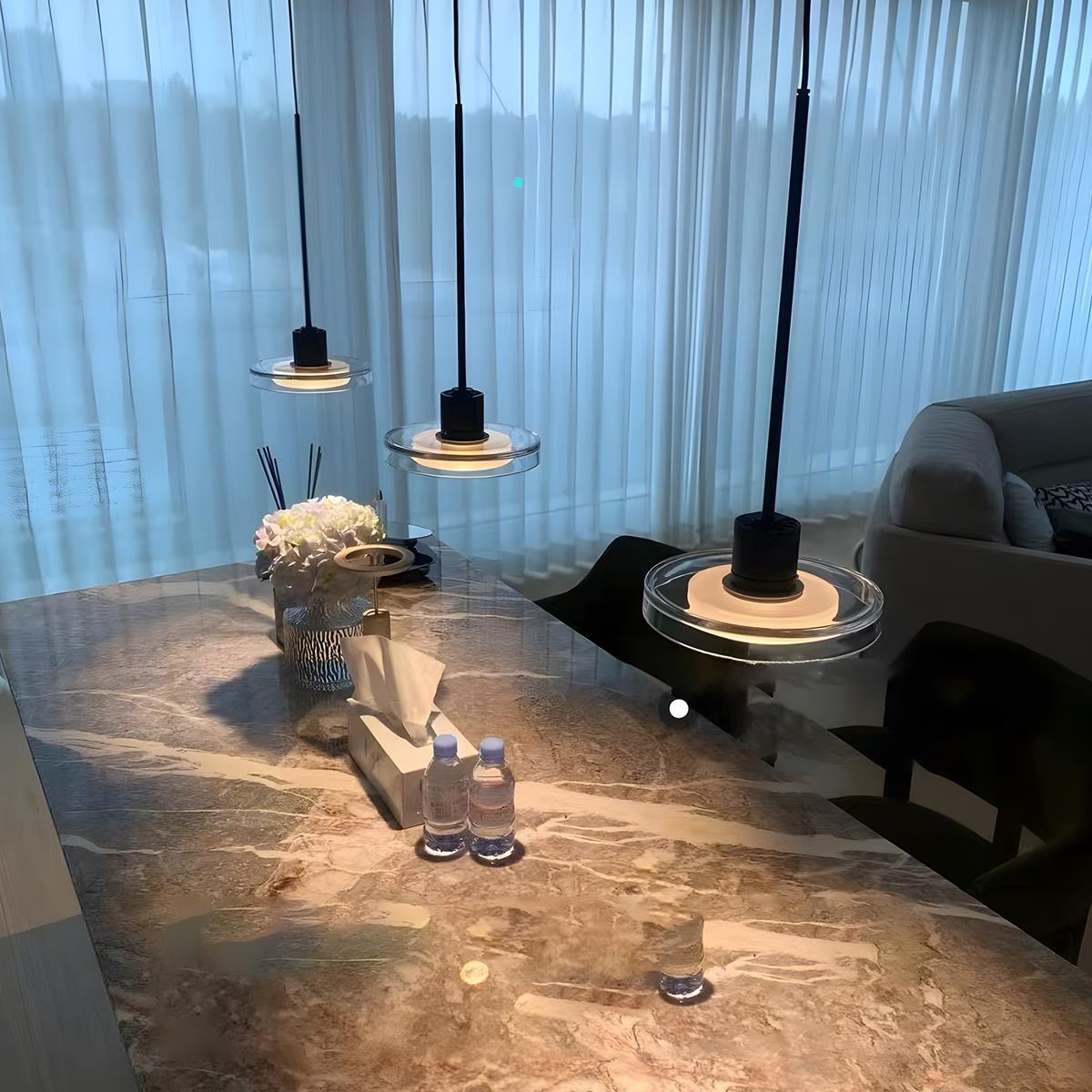 Lavisa - Modern Minimalist Glass Bar Pendant Light