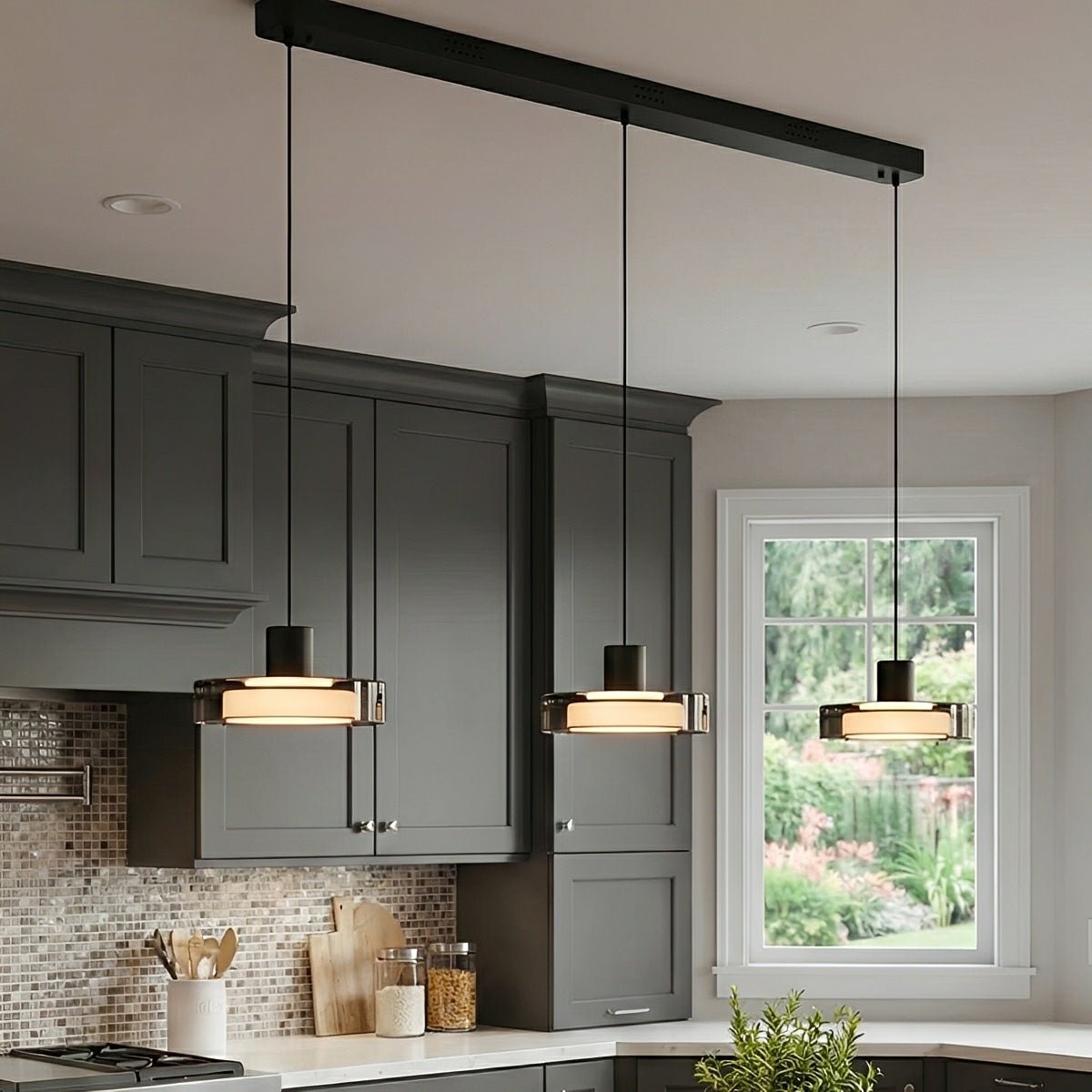 Lavisa - Modern Minimalist Glass Bar Pendant Light