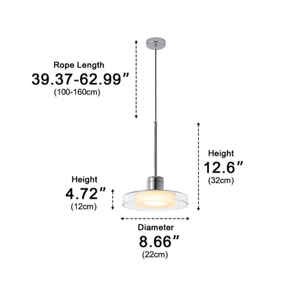 Lavisa - Modern Minimalist Glass Bar Pendant Light
