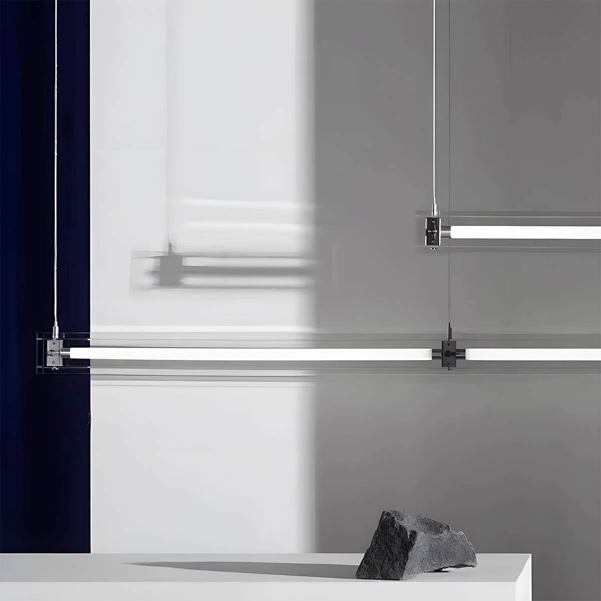 Lavisa - Modern Minimalist Glass LED Linear Pendant Light