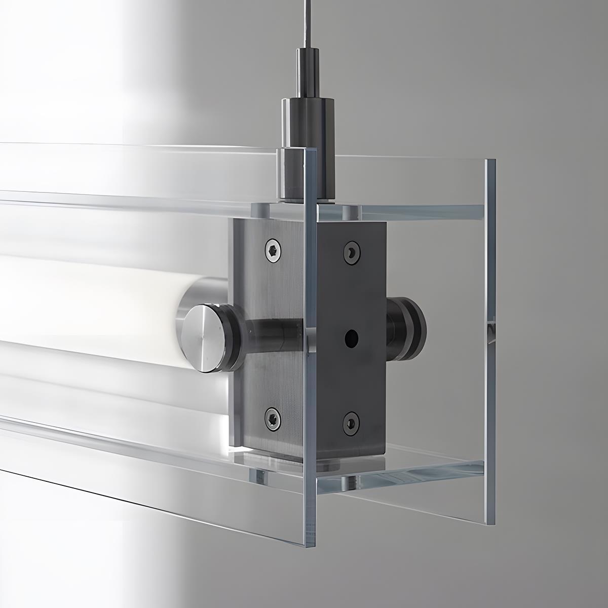 Lavisa - Modern Minimalist Glass LED Linear Pendant Light