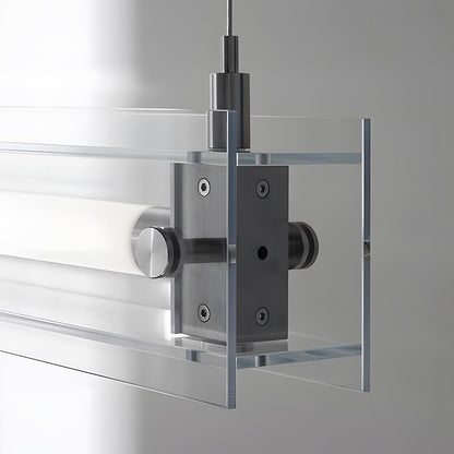 Lavisa - Modern Minimalist Glass LED Linear Pendant Light