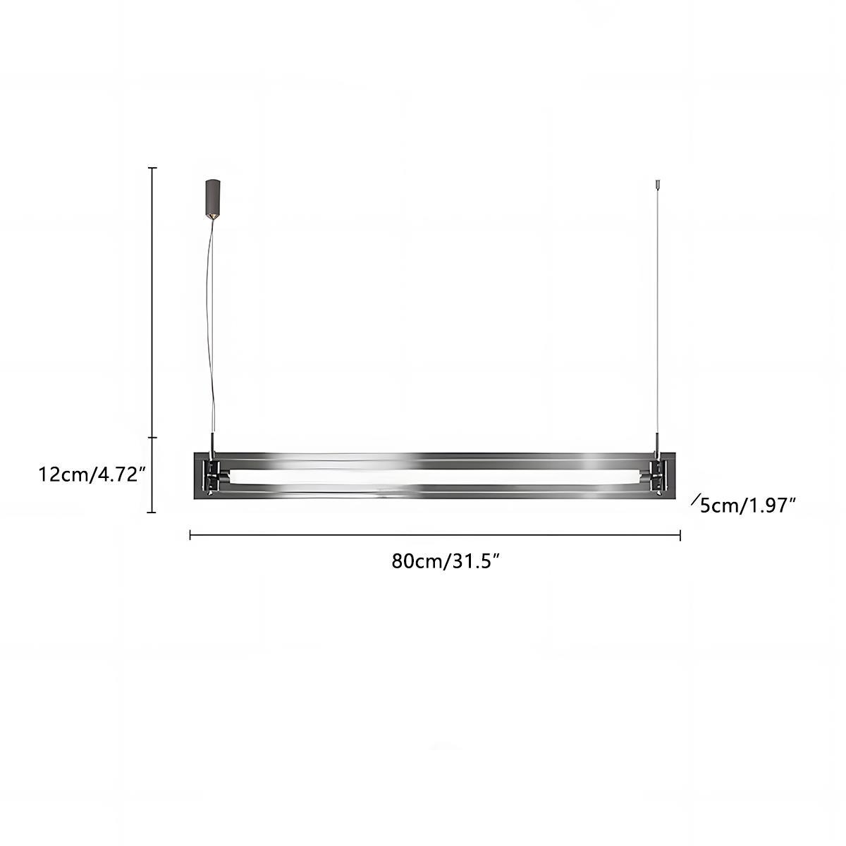 Lavisa - Modern Minimalist Glass LED Linear Pendant Light