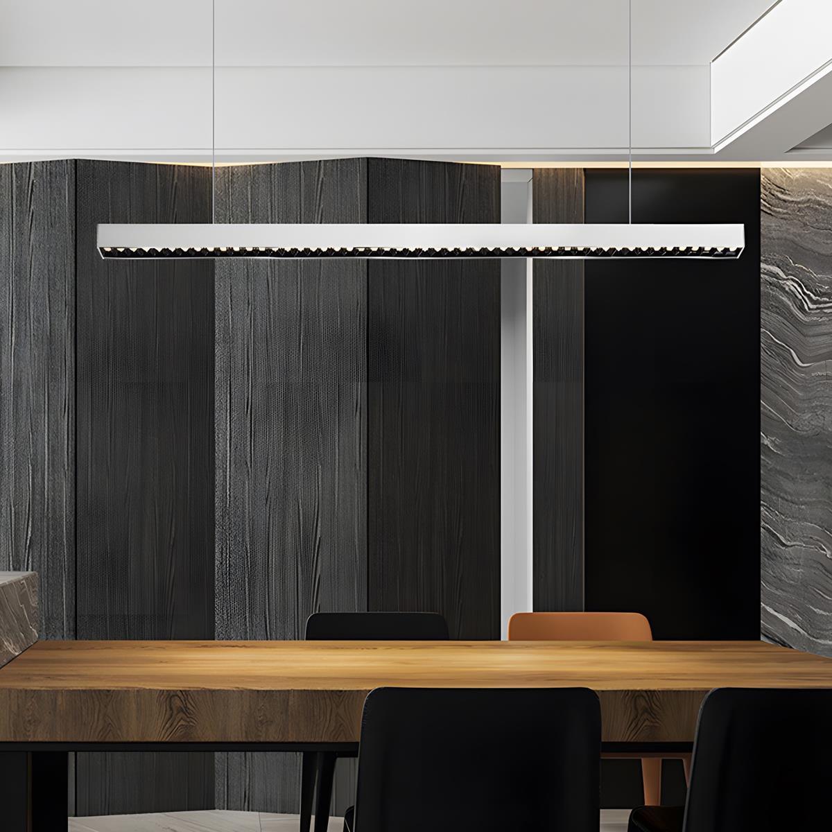 Lavisa - Modern Dimmable Grille LED Strip Pendant Lamp