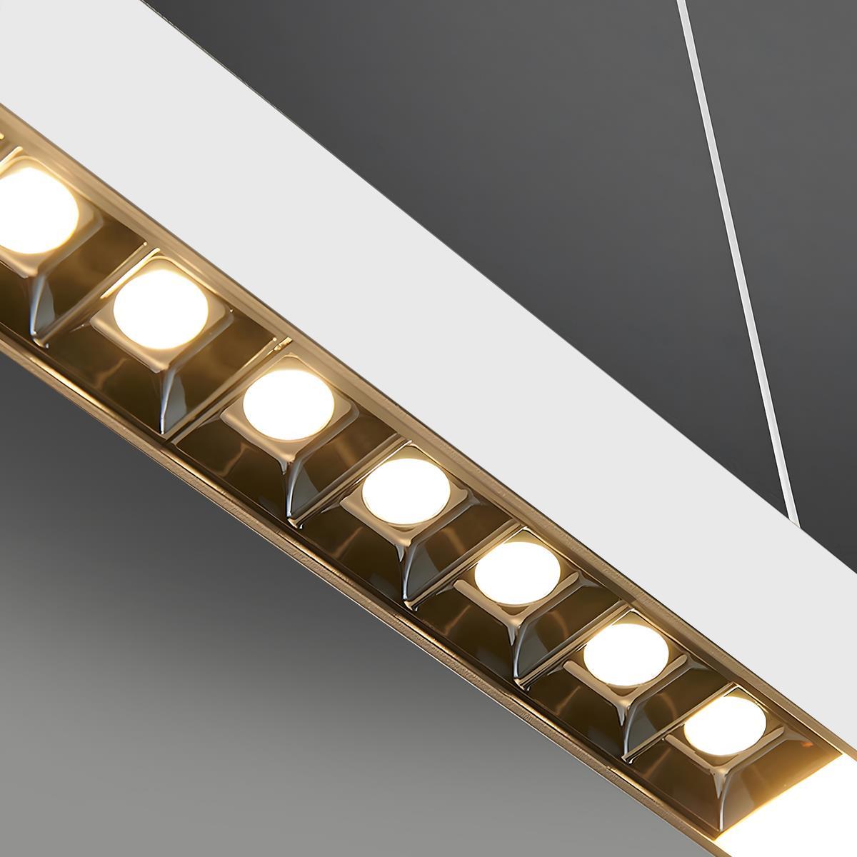 Lavisa - Modern Dimmable Grille LED Strip Pendant Lamp