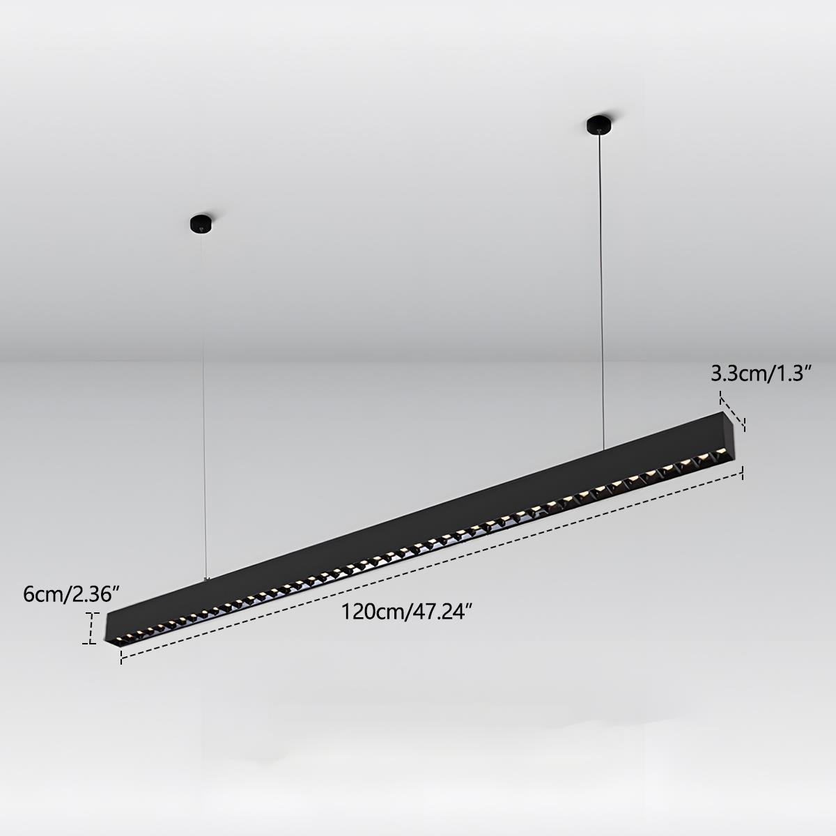 Lavisa - Modern Dimmable Grille LED Strip Pendant Lamp