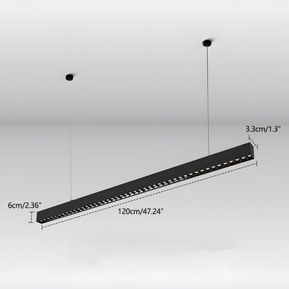 Lavisa - Modern Dimmable Grille LED Strip Pendant Lamp