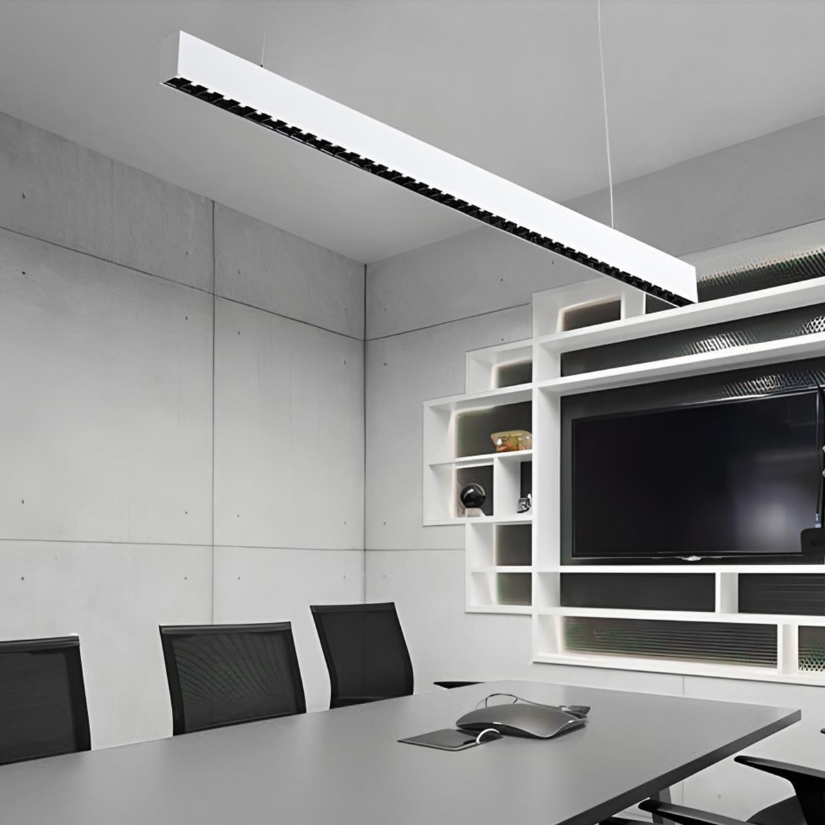 Lavisa - Modern Dimmable Grille LED Strip Pendant Lamp