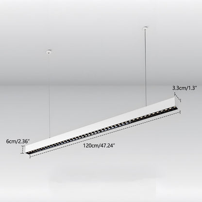 Lavisa - Modern Dimmable Grille LED Strip Pendant Lamp