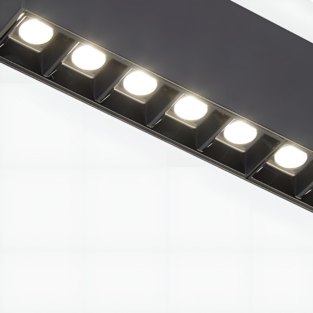 Lavisa - Modern Grille LED Linear Office Pendant Light