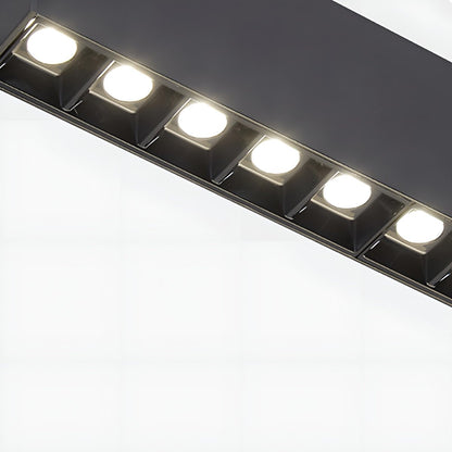 Lavisa - Modern Grille LED Linear Office Pendant Light