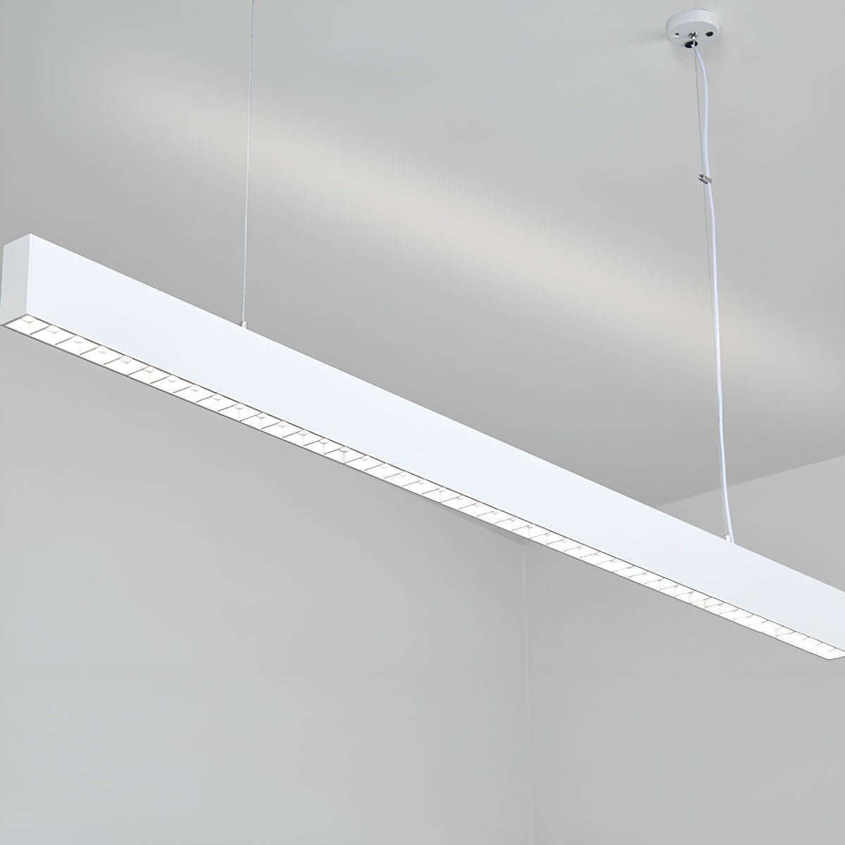 Lavisa - Modern Grille LED Linear Office Pendant Light