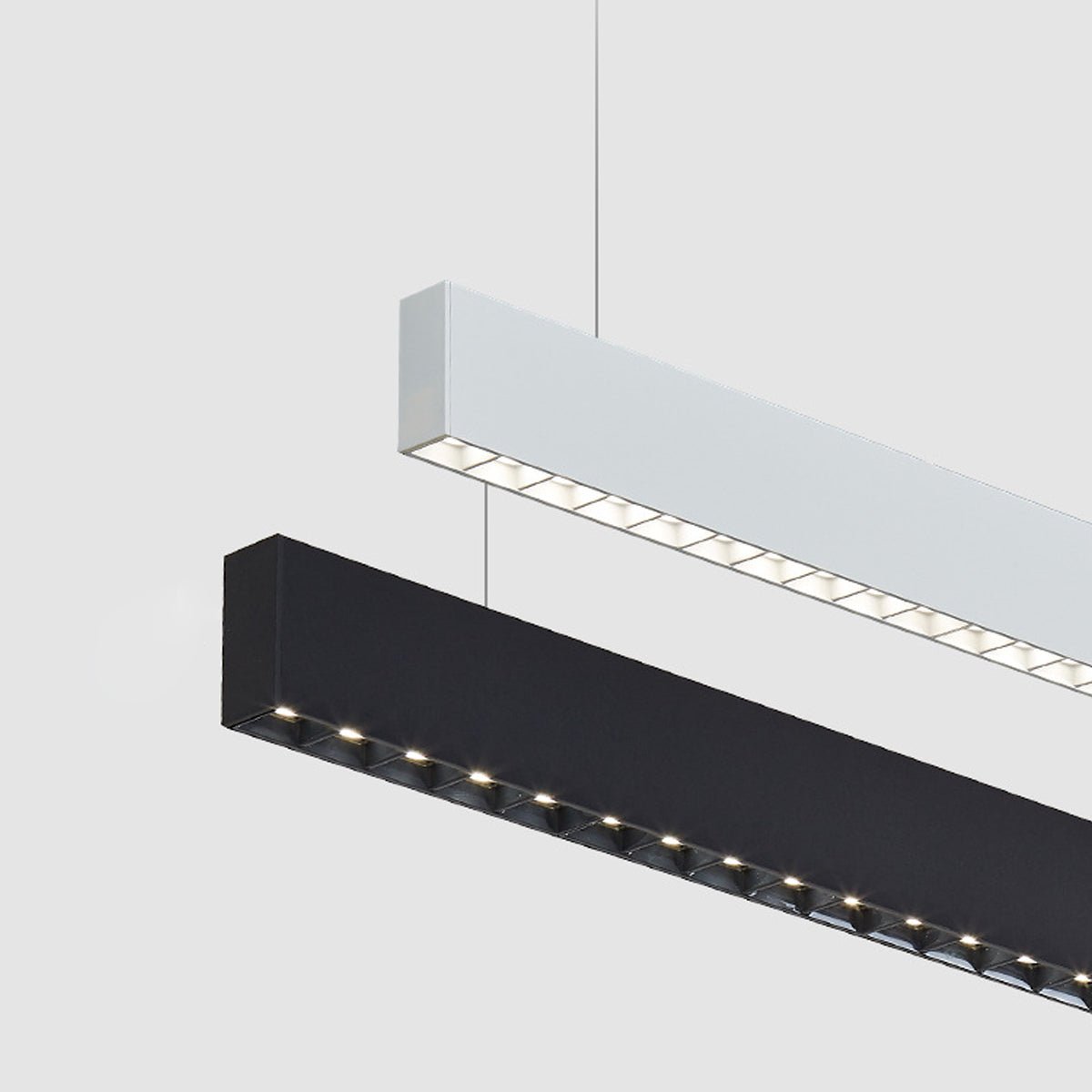 Lavisa - Modern Grille LED Linear Office Pendant Light