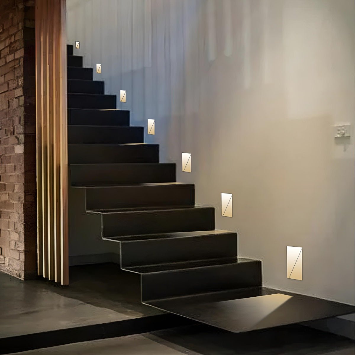 Lavisa - Recessed LED Stairway Wall Light - Modern Minimalist Foot Light