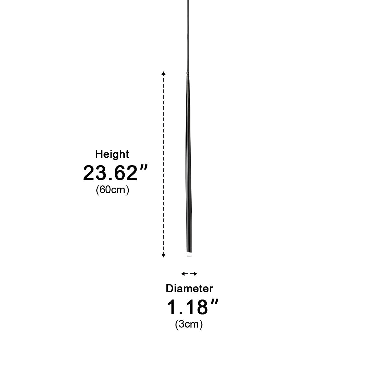 Lavisa - Modern Minimalist Linear Long Strip LED Pendant Light