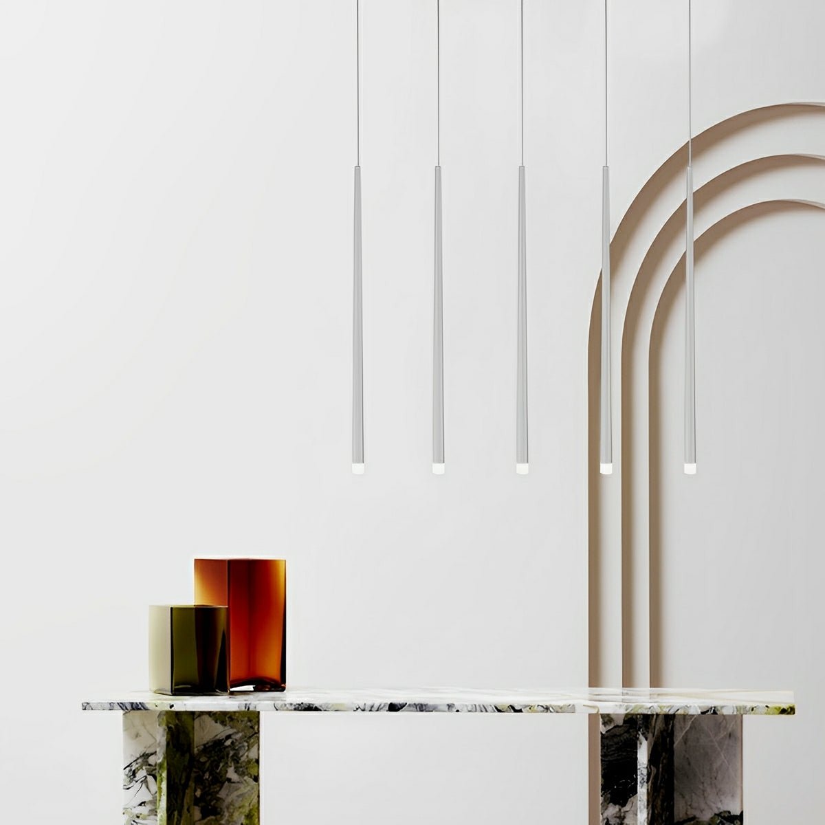 Lavisa - Modern Minimalist Linear Long Strip LED Pendant Light