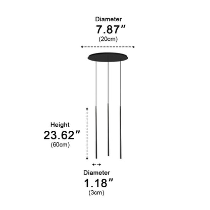 Lavisa - Modern Minimalist Linear Long Strip LED Pendant Light