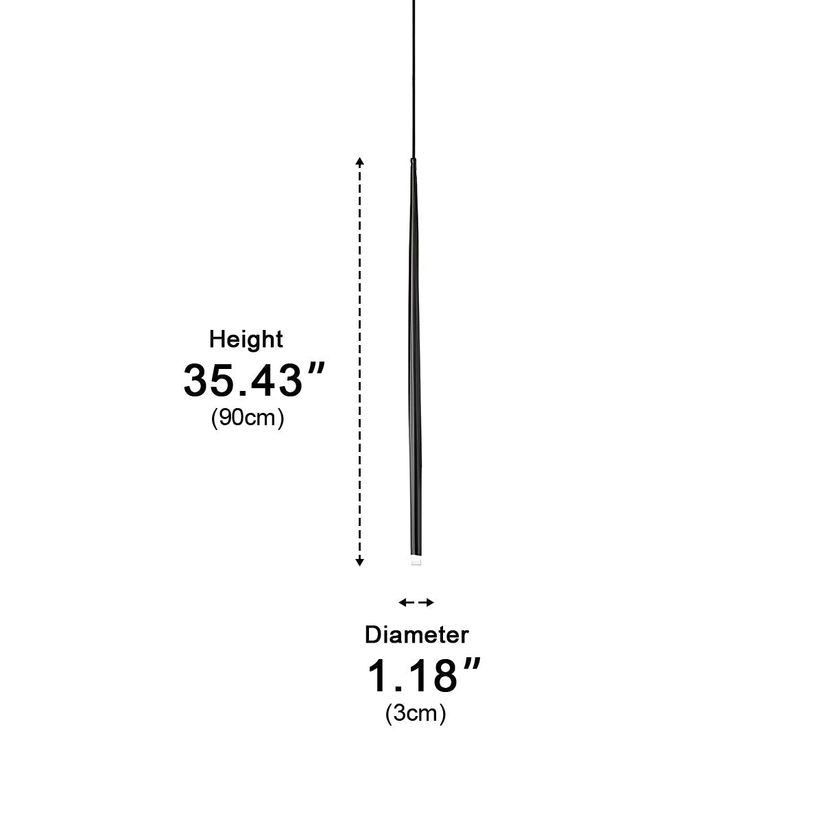 Lavisa - Modern Minimalist Linear Long Strip LED Pendant Light