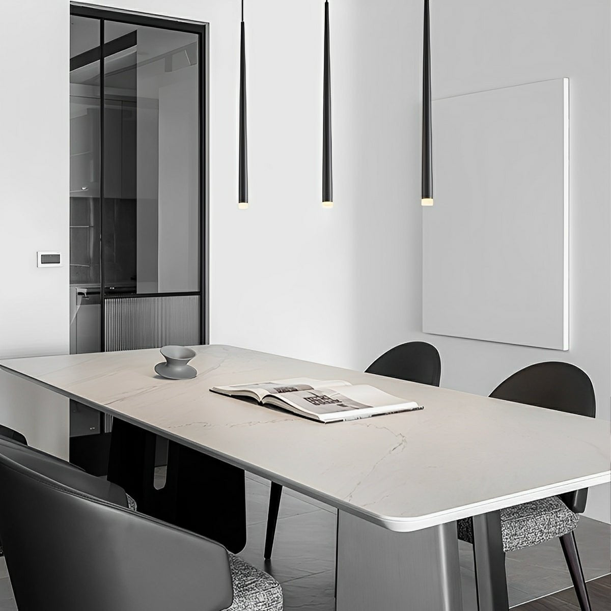 Lavisa - Modern Minimalist Linear Long Strip LED Pendant Light