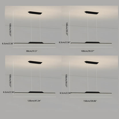 Lavisa - Modern Minimalist Long Strip Line LED Pendant Light